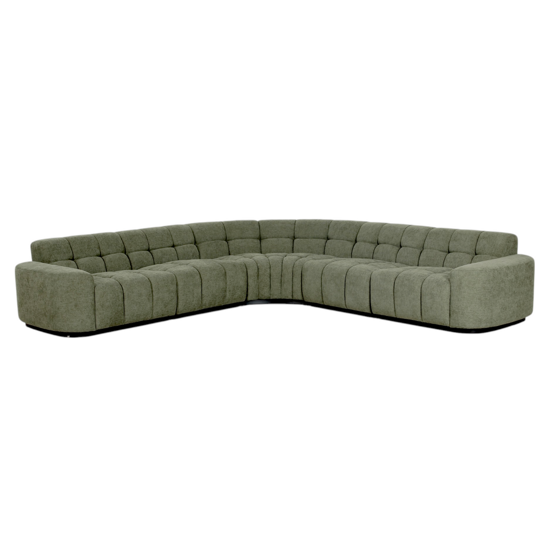 Adriano Corner Sofa Moss Green - Future Classics Furniture