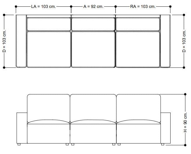 Cuddly Modular Sofa Rust - Future Classics Furniture