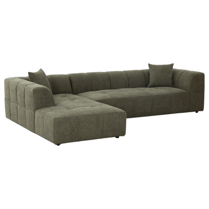 Sorrento Corner Sofa Moss Green - Future Classics Furniture