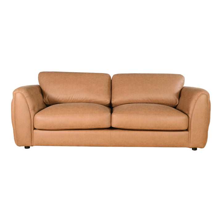 Windsor 3 Seater Sofa Tan Leather Look - Future Classics Furniture