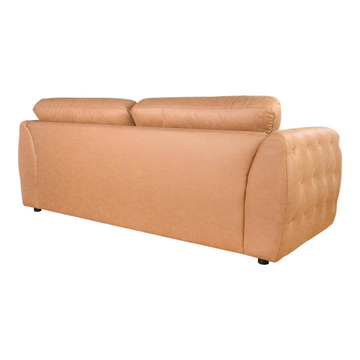 Windsor 3 Seater Sofa Tan Leather Look - Future Classics Furniture