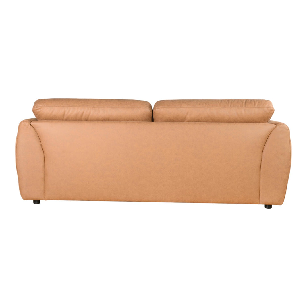 Windsor 3 Seater Sofa Tan Leather Look - Future Classics Furniture