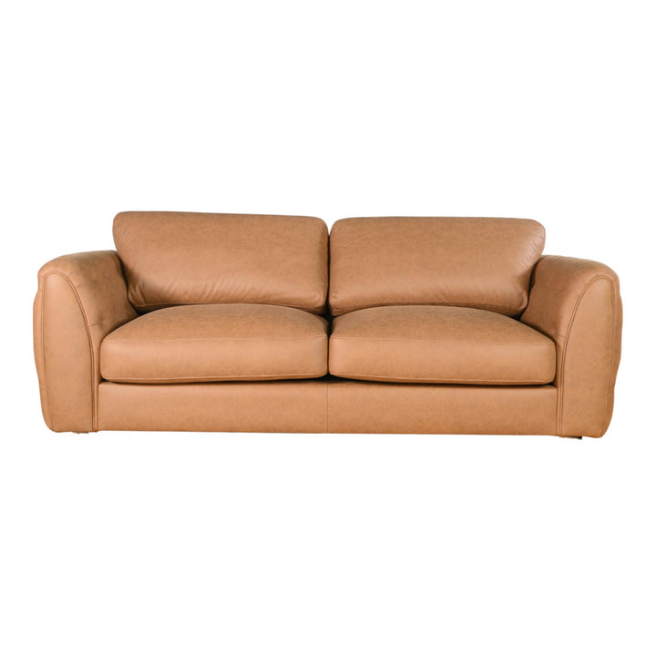 Windsor 3 Seater Sofa Tan Leather Look - Future Classics Furniture