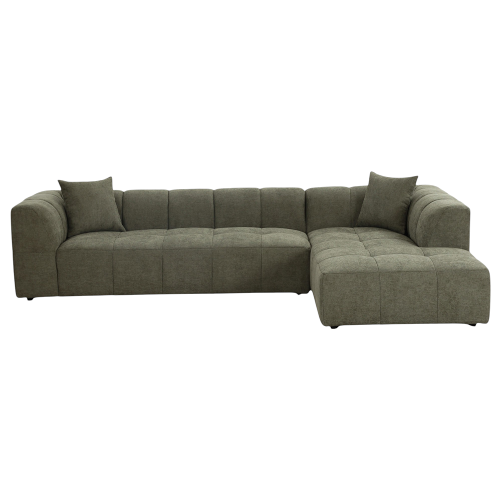 Sorenti Corner Sofa Moss Green - Future Classics Furniture