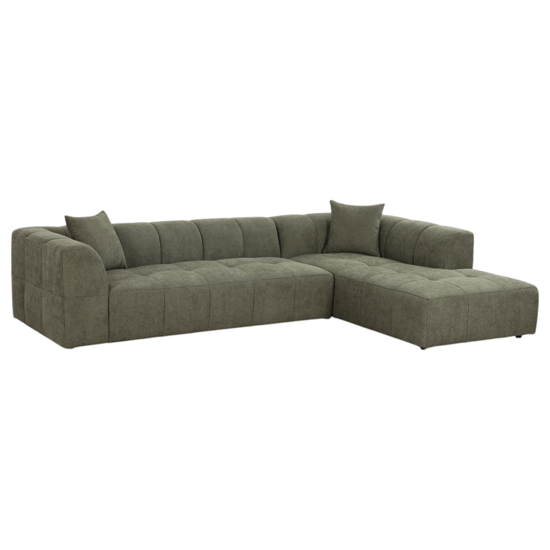 Sorenti Corner Sofa Moss Green - Future Classics Furniture
