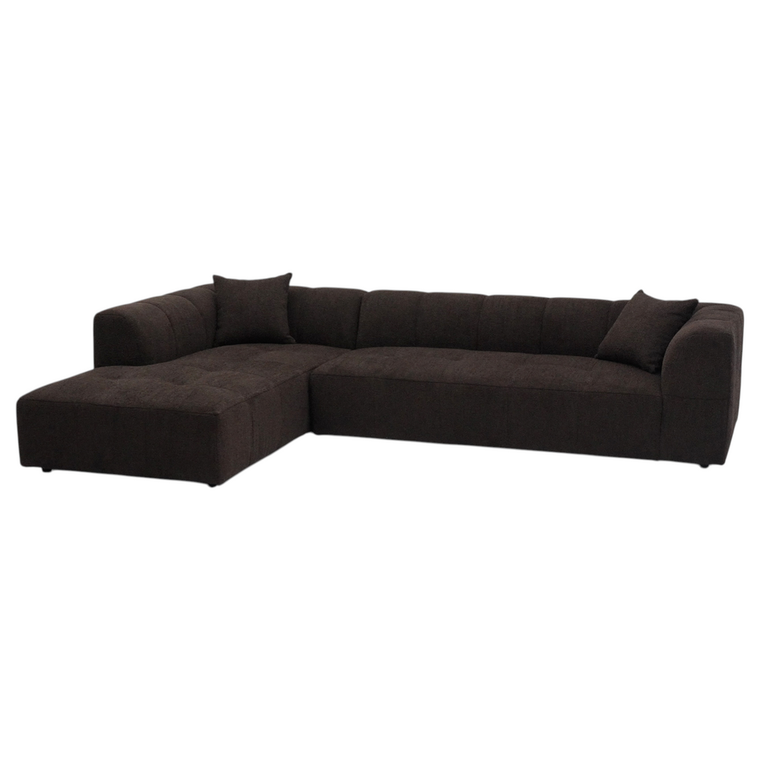 Sorrento Corner Sofa Chocolate - Future Classics Furniture