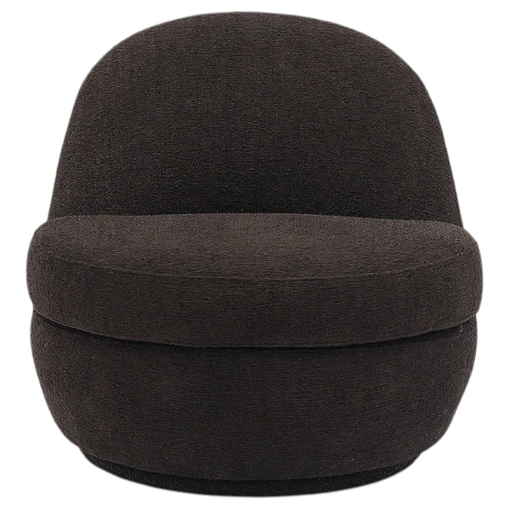 Lusso Swivel Chair Chocolate - Future Classics Furniture