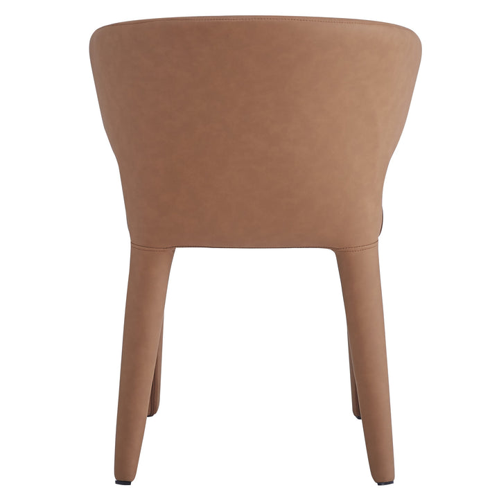 Romano Dining Chair Tan Leather Look - Future Classics Furniture