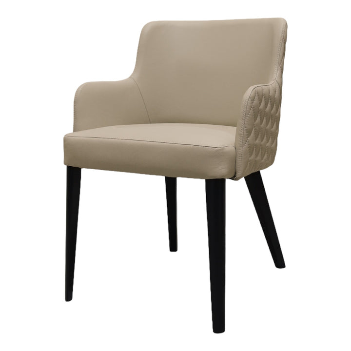 Yoshio Dining Chair Beige Leather - Future Classics Furniture