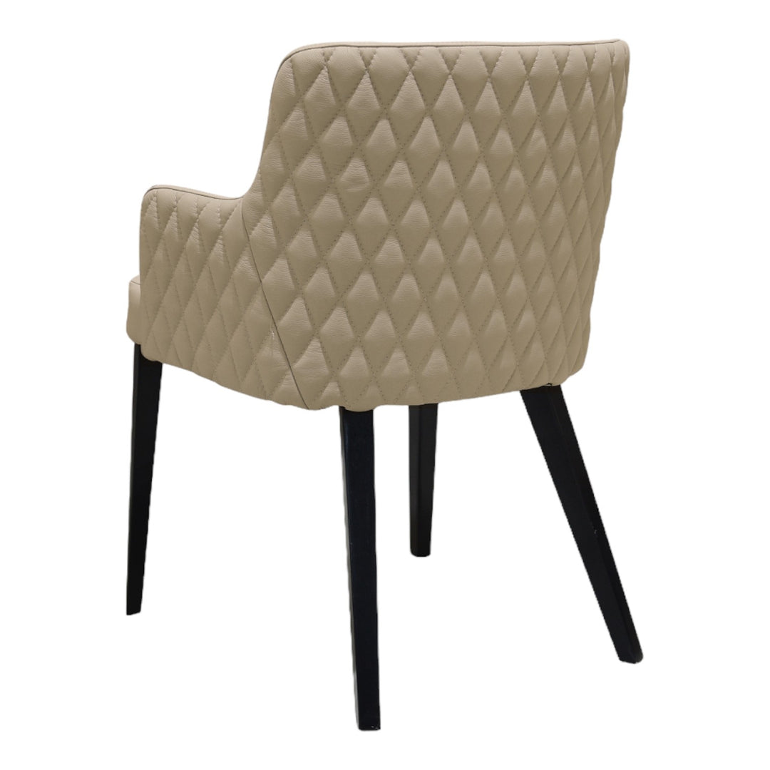 Yoshio Dining Chair Beige Leather - Future Classics Furniture