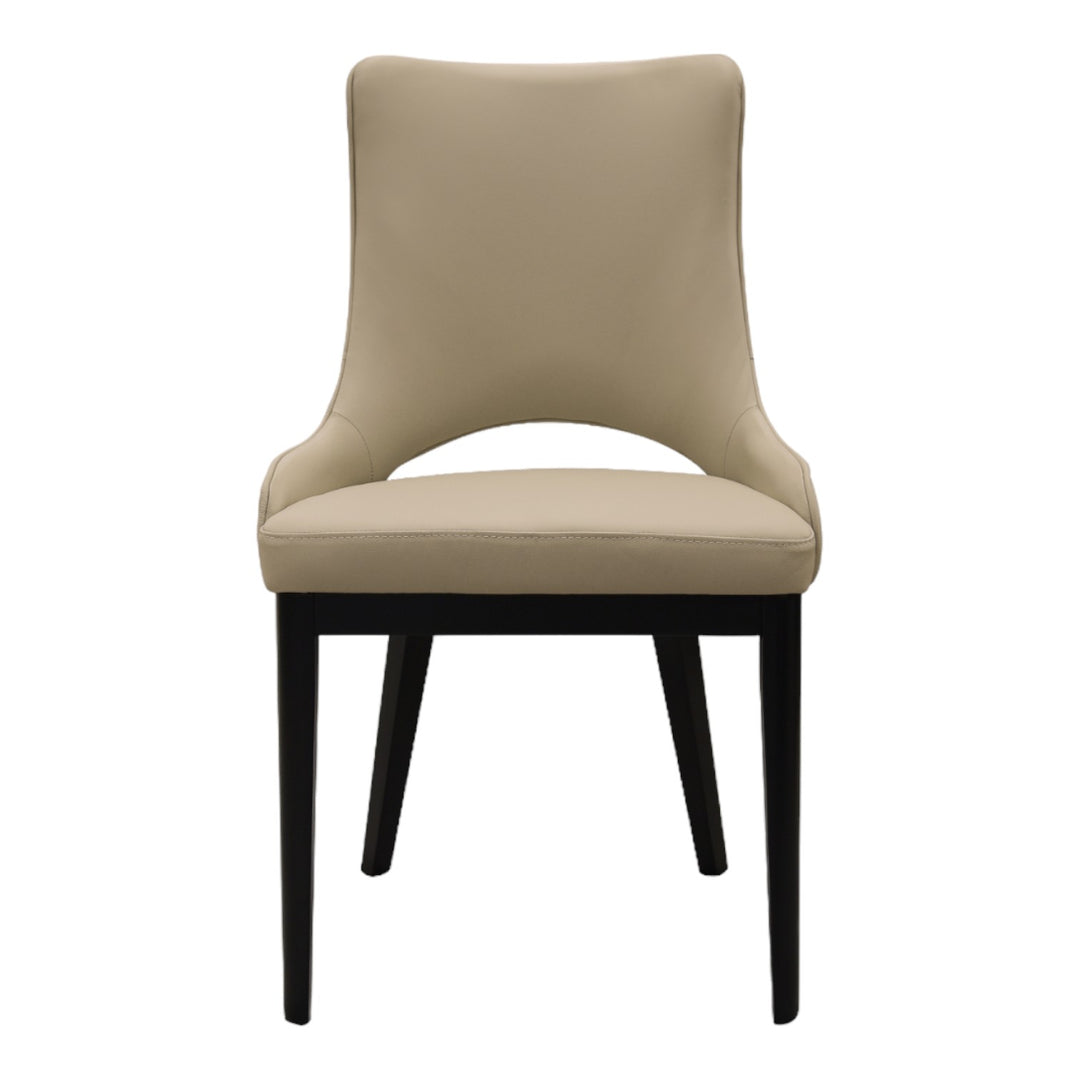 Oishi Dining Chair Beige Leather - Future Classics Furniture
