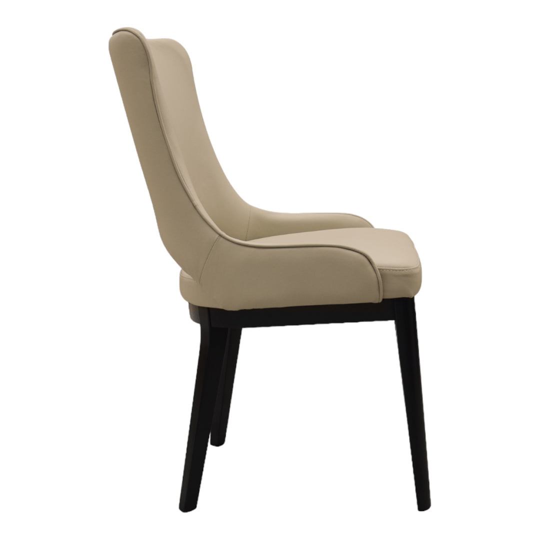 Oishi Dining Chair Beige Leather - Future Classics Furniture