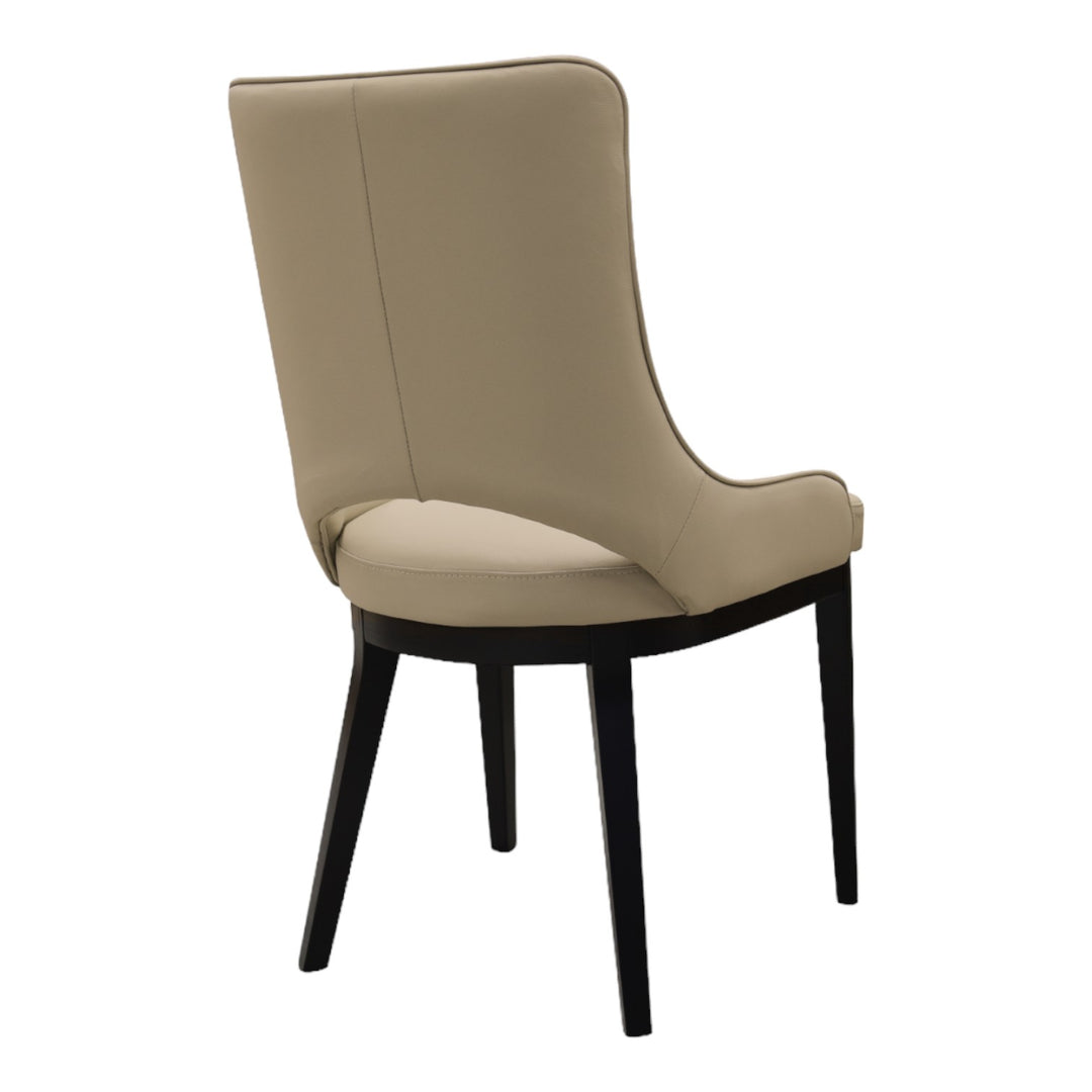 Oishi Dining Chair Beige Leather - Future Classics Furniture