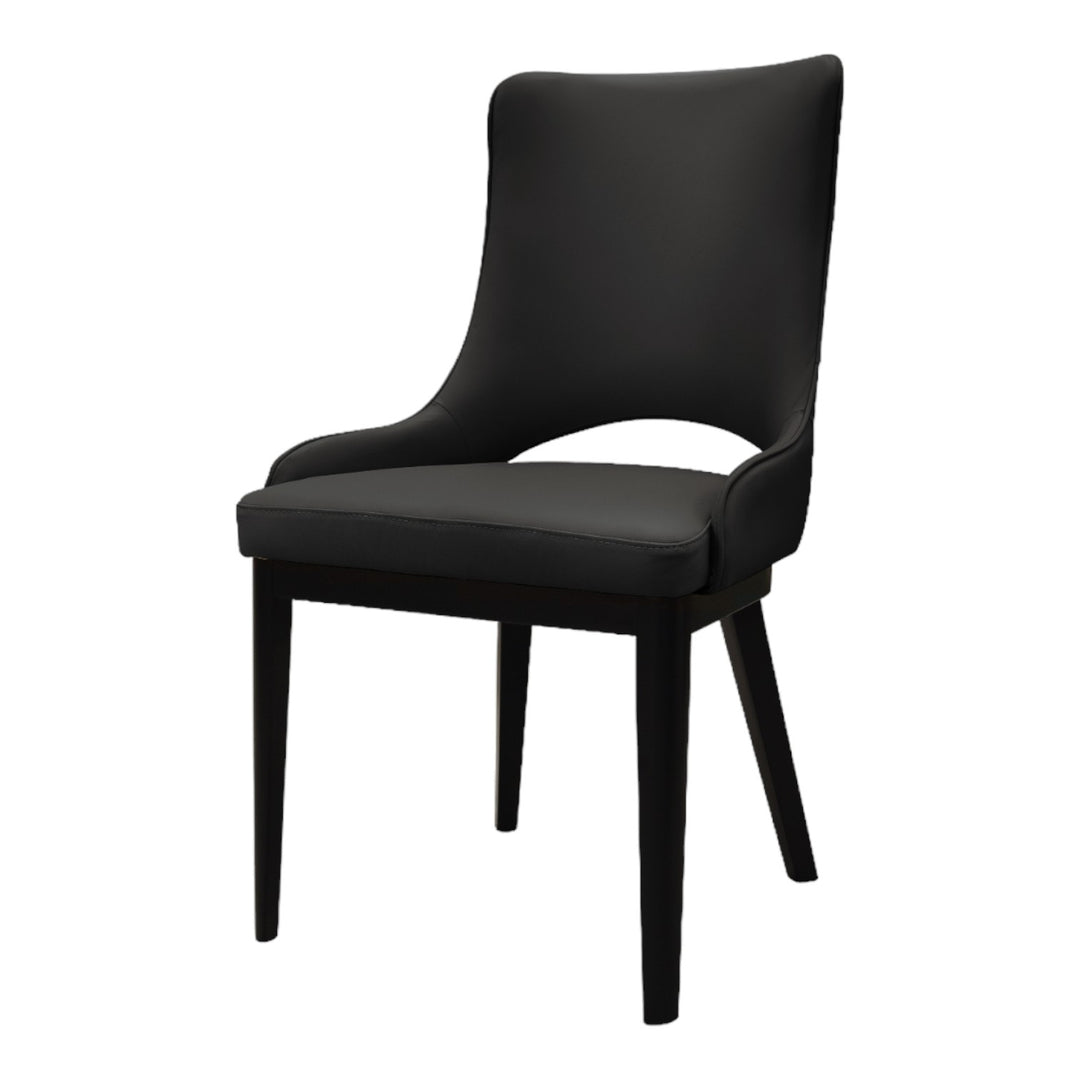 Oishi Dining Chair Black Leather - Future Classics Furniture