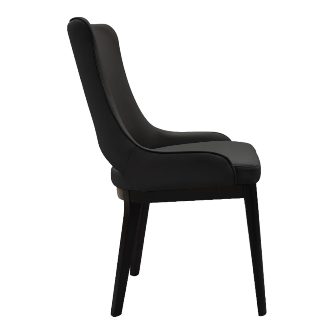 Oishi Dining Chair Black Leather - Future Classics Furniture