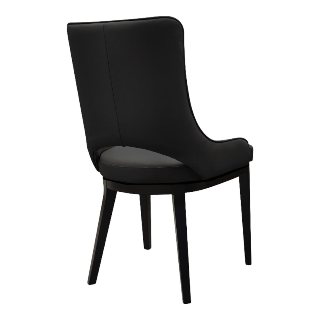 Oishi Dining Chair Black Leather - Future Classics Furniture