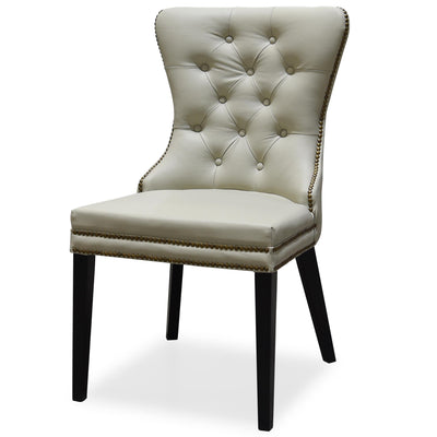 Luciano Dining Chair Ecru Leather