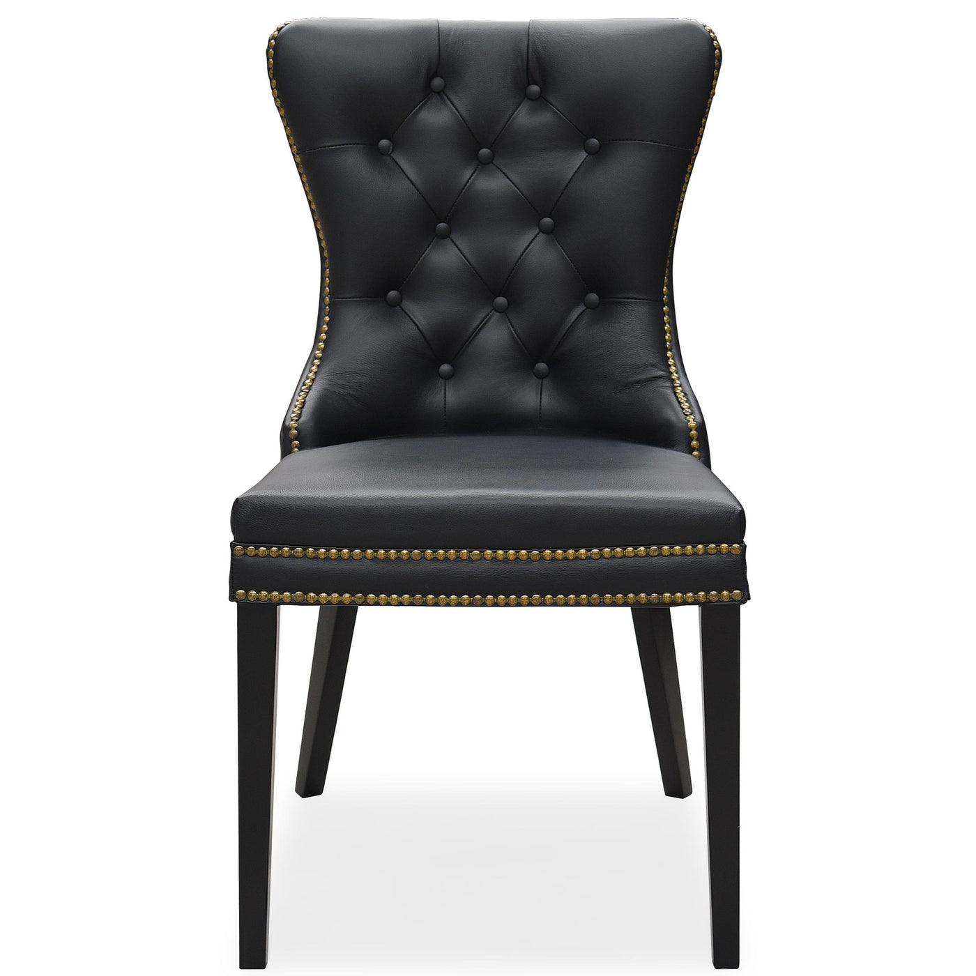 Luciano Dining Chair Black Leather