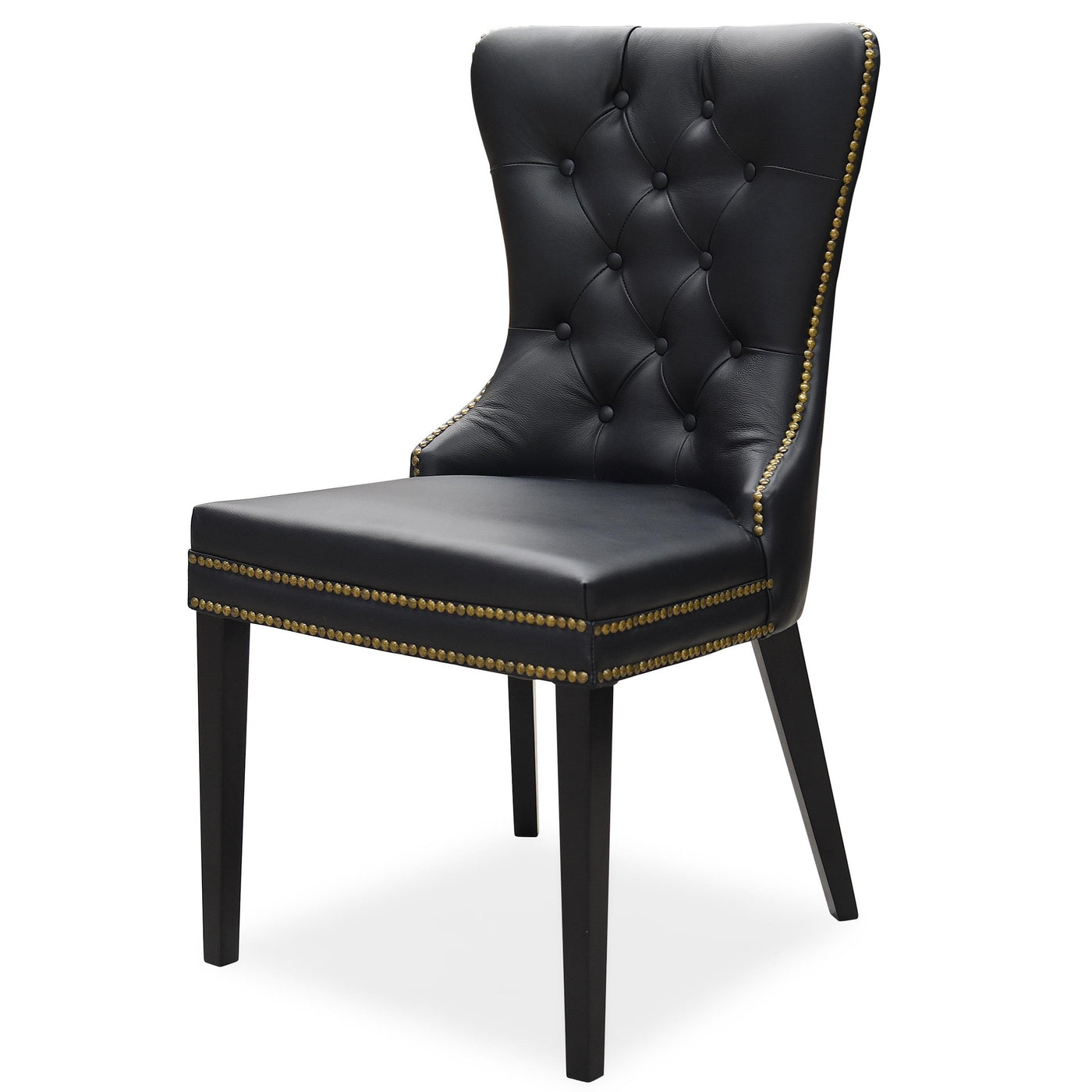 Luciano Dining Chair Black Leather - Future Classics Furniture