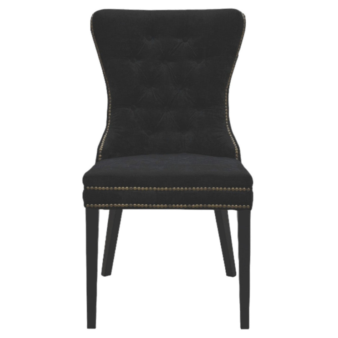 Luciano Dining Chair Black Velvet - Future Classics Furniture