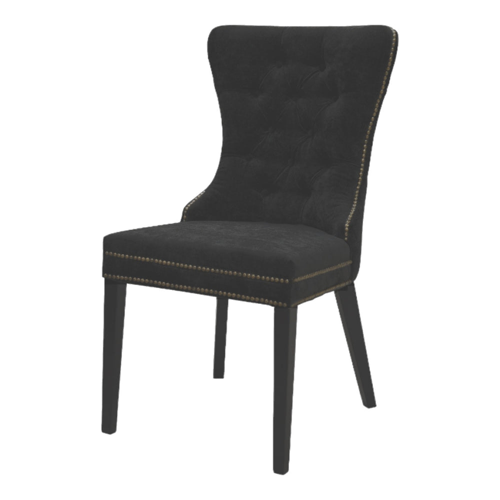 Luciano Dining Chair Black Velvet - Future Classics Furniture