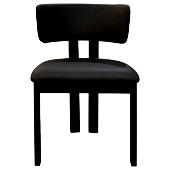 Modenese Dining Chair Black Leather - Future Classics Furniture