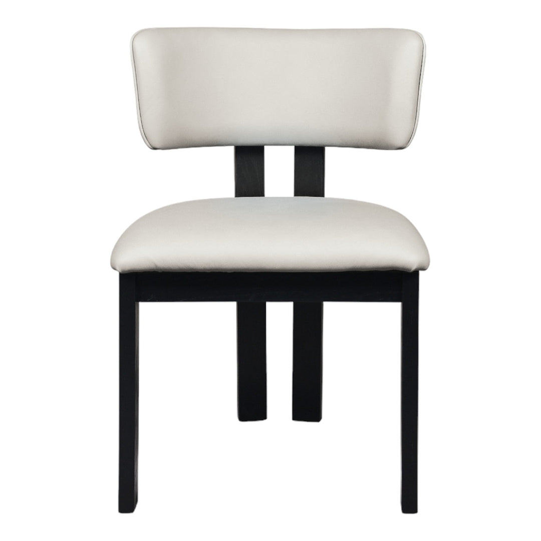 Modenese Dining Chair White Leather - Future Classics Furniture