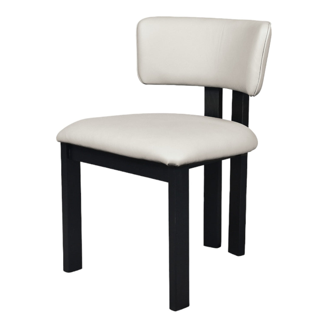 Modenese Dining Chair White Leather - Future Classics Furniture