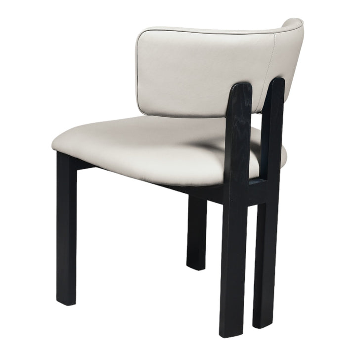 Modenese Dining Chair White Leather - Future Classics Furniture