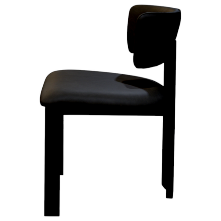 Modenese Dining Chair Black Leather - Future Classics Furniture