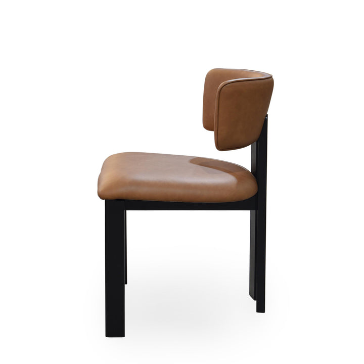 Modenese Dining Chair Tan Leather - Future Classics Furniture