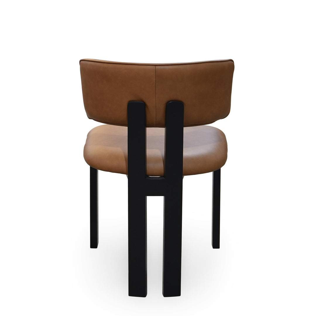 Modenese Dining Chair Tan Leather - Future Classics Furniture
