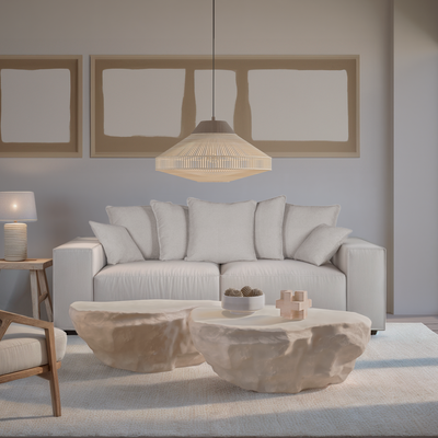 DreamPuff 3 Seater Sofa Beige - Future Classics Furniture