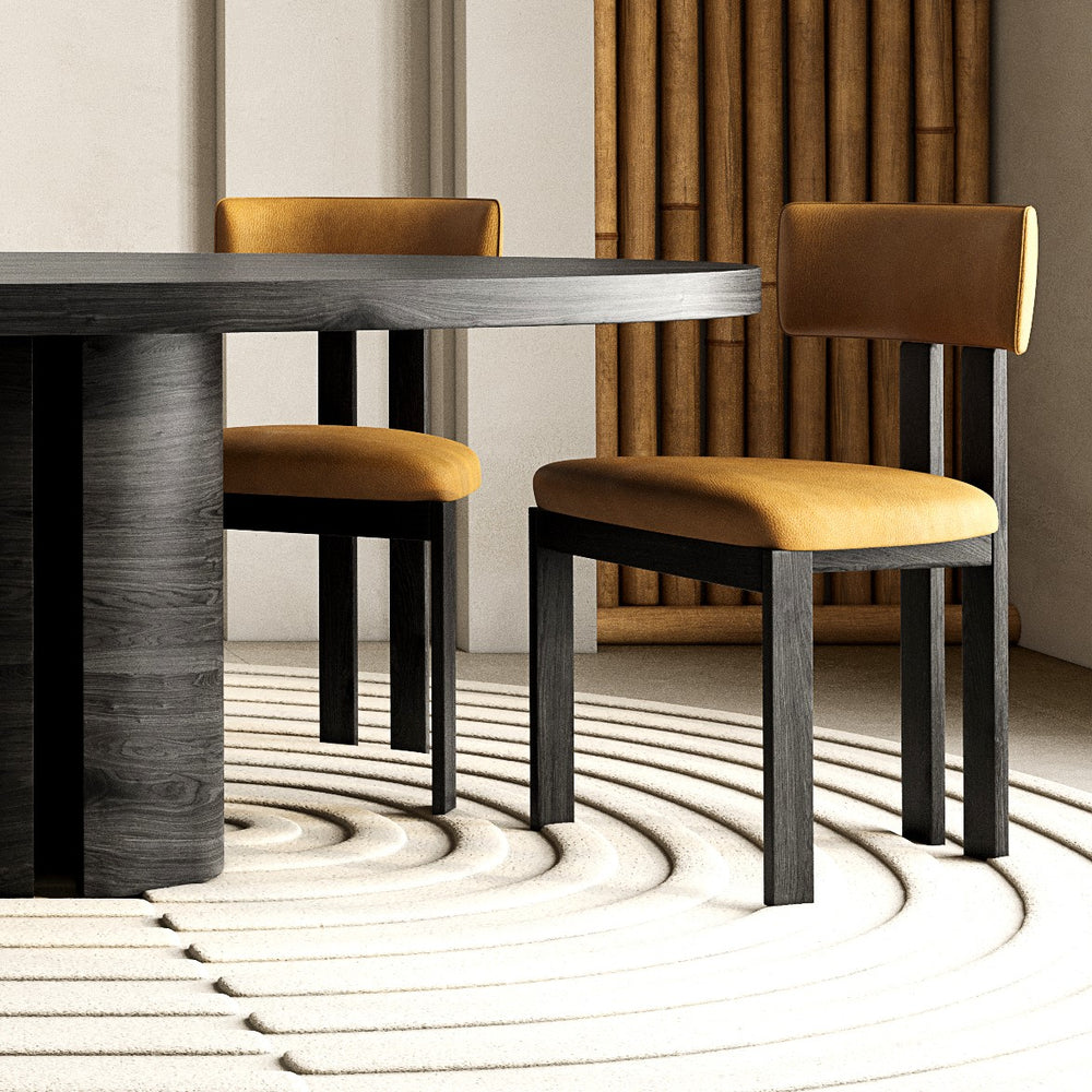 Modenese Dining Chair Tan Leather - Future Classics Furniture