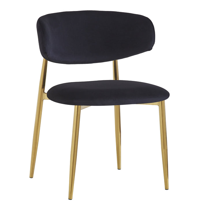 Victoria Dining Chair Black Velvet - Future Classics Furniture