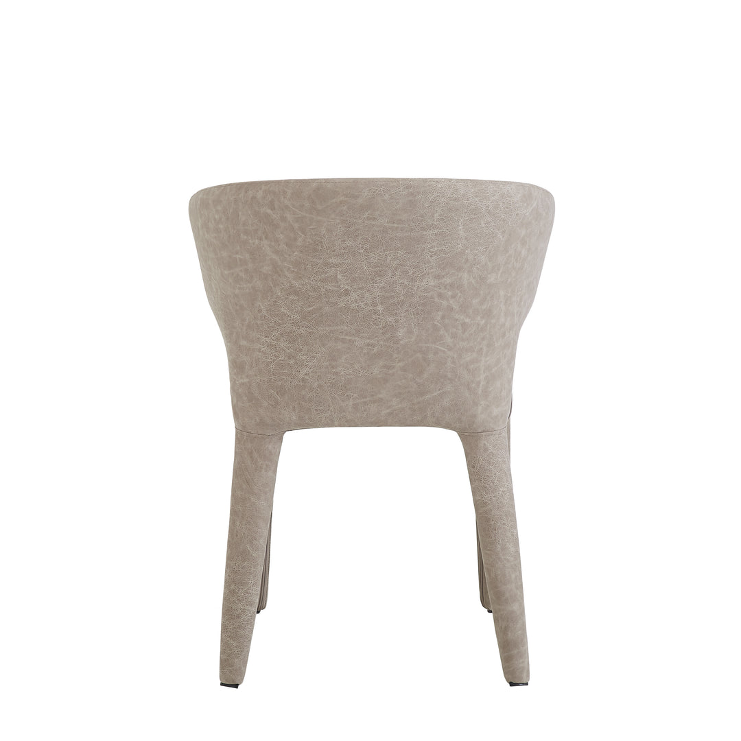 Romano Dining Chair Mushroom Leather Look - Future Classics Furniture