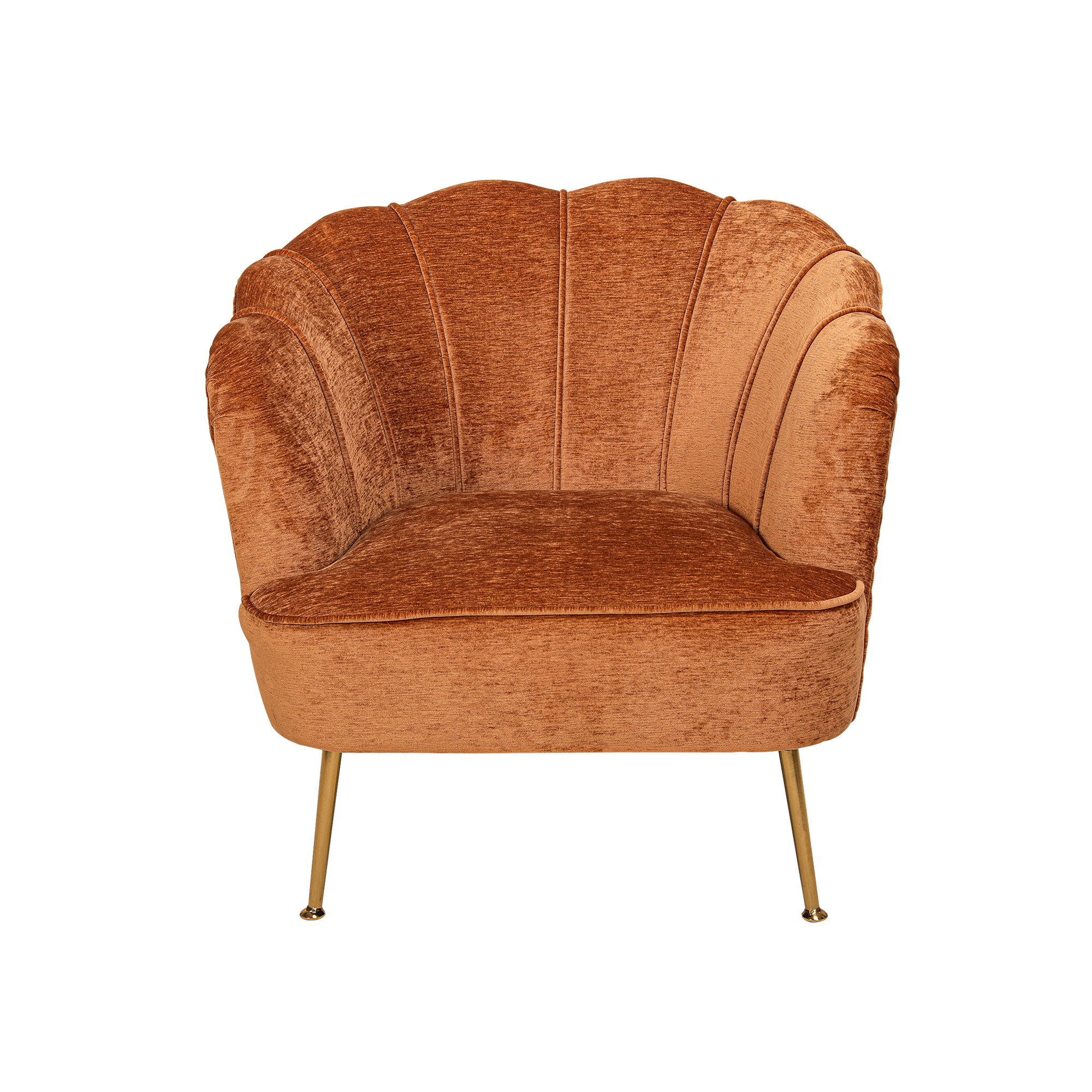 Burnt orange velvet chair hotsell