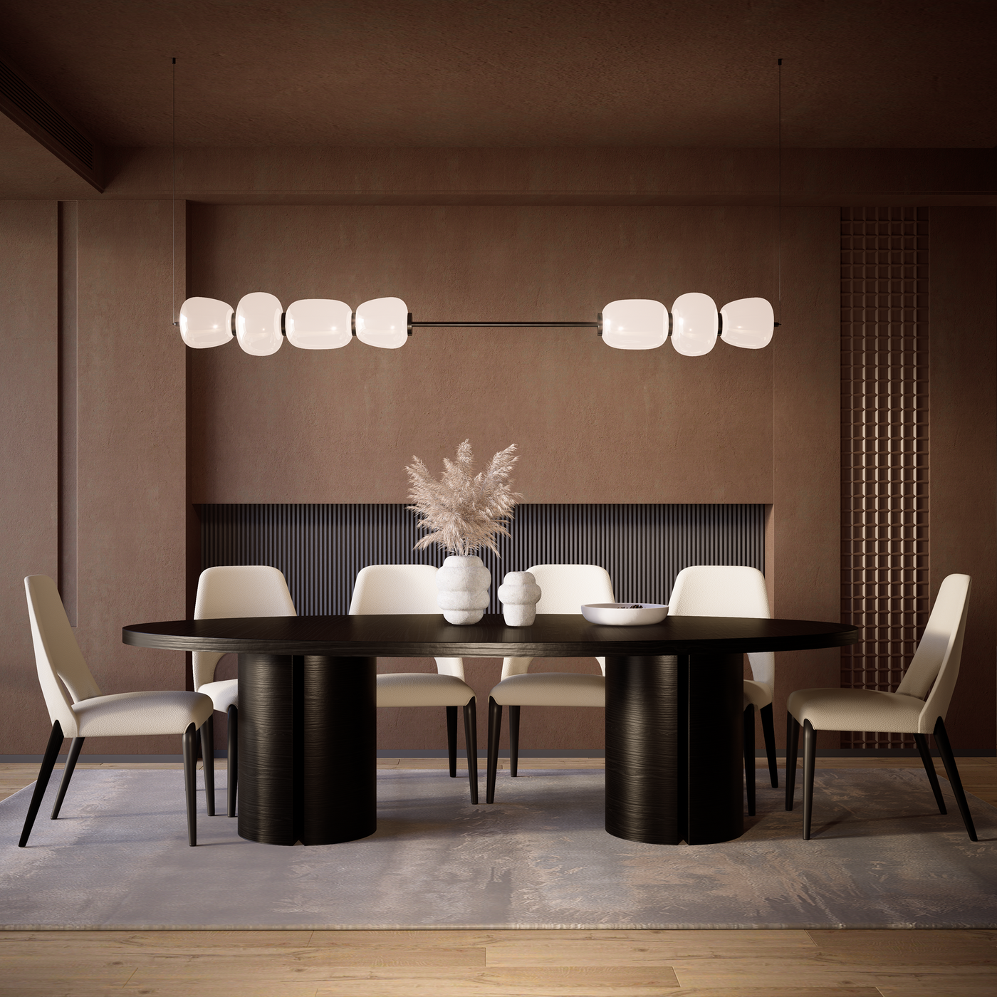 Luigi Oval Dining Table Black - 2.7m - Future Classics Furniture