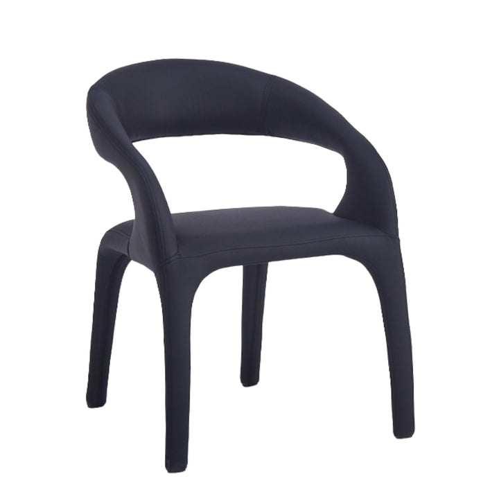 Lorenzo Dining Chair Black Leather Look - Future Classics Furniture