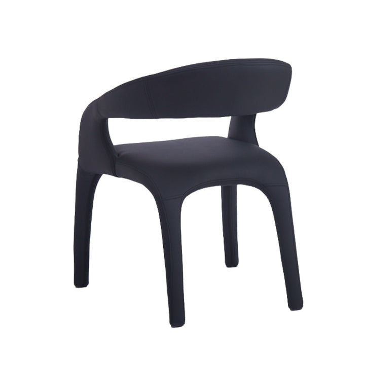 Lorenzo Dining Chair Black Leather Look - Future Classics Furniture