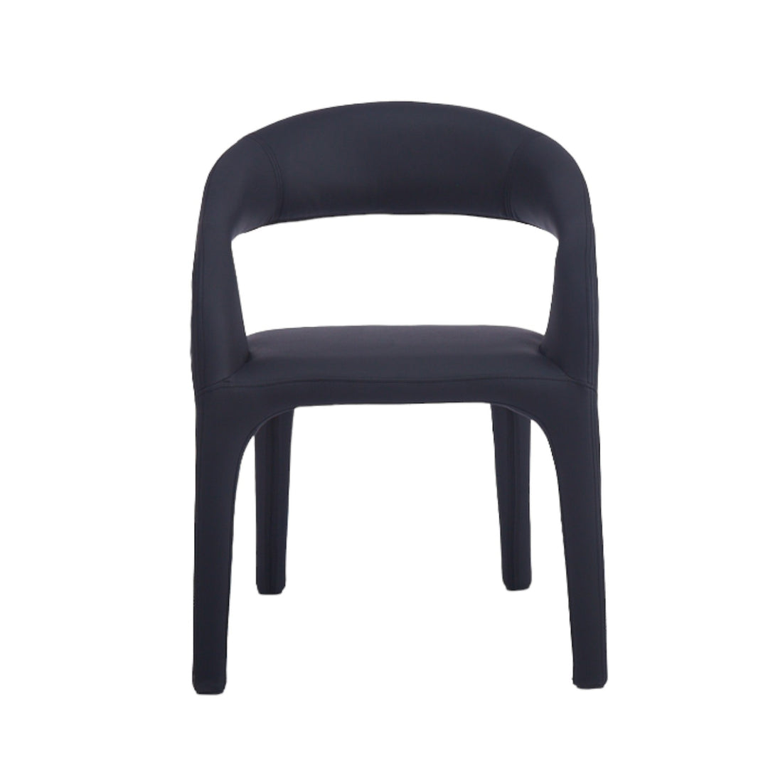Lorenzo Dining Chair Black Leather Look - Future Classics Furniture