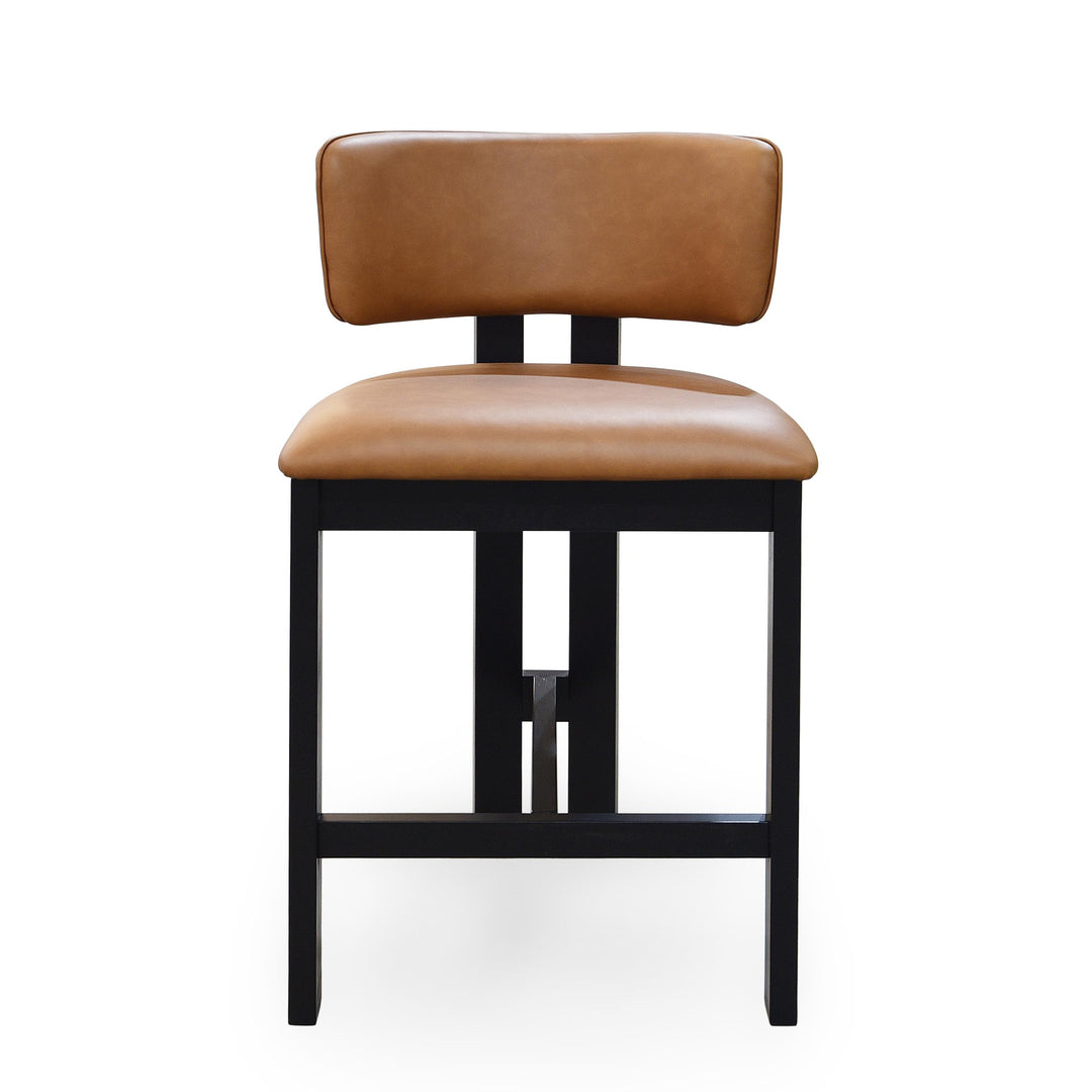 Modenese Bar Stool Tan Leather - Future Classics Furniture