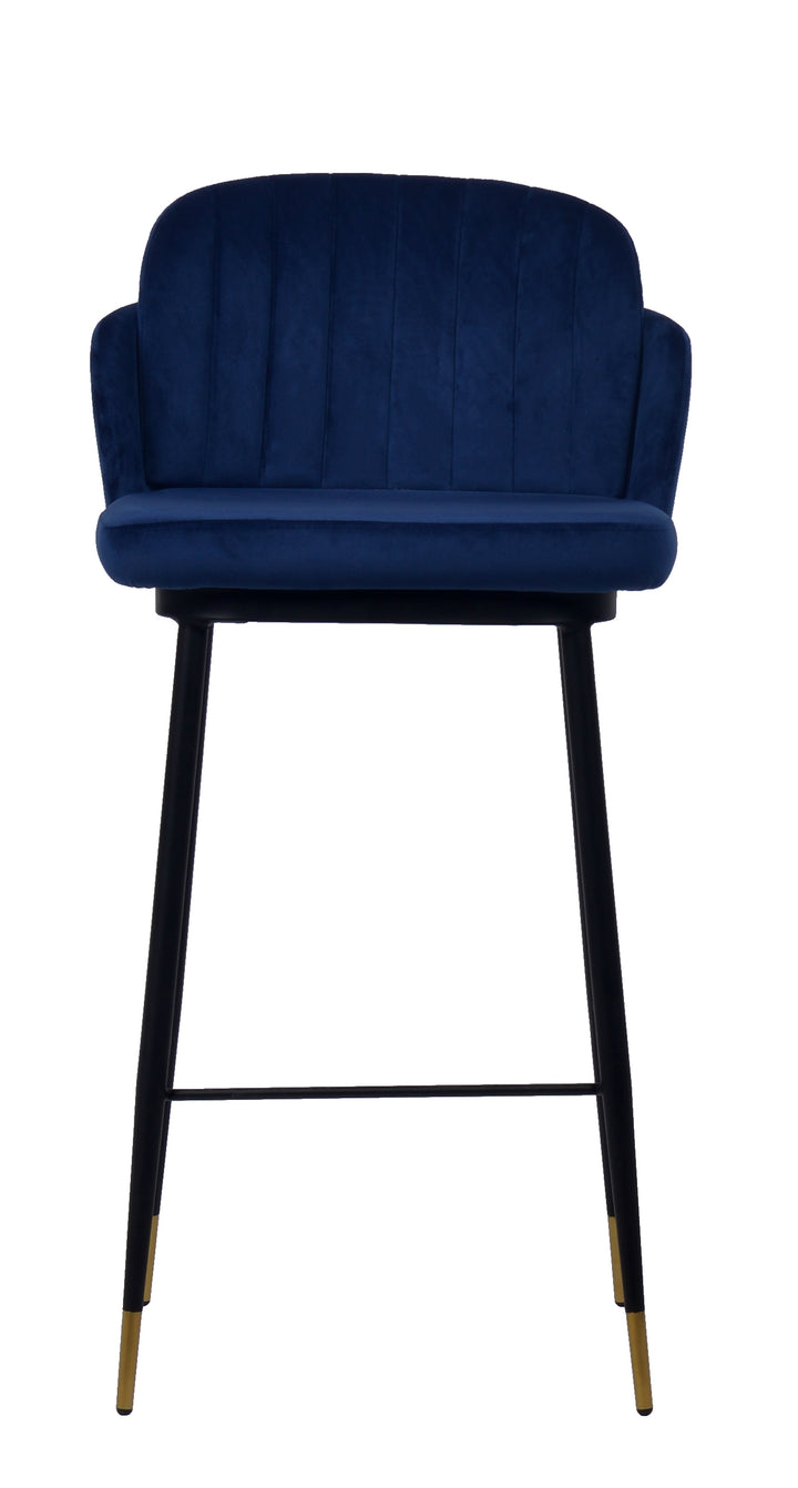 Talulah Bar Stool Navy Velvet - Future Classics Furniture