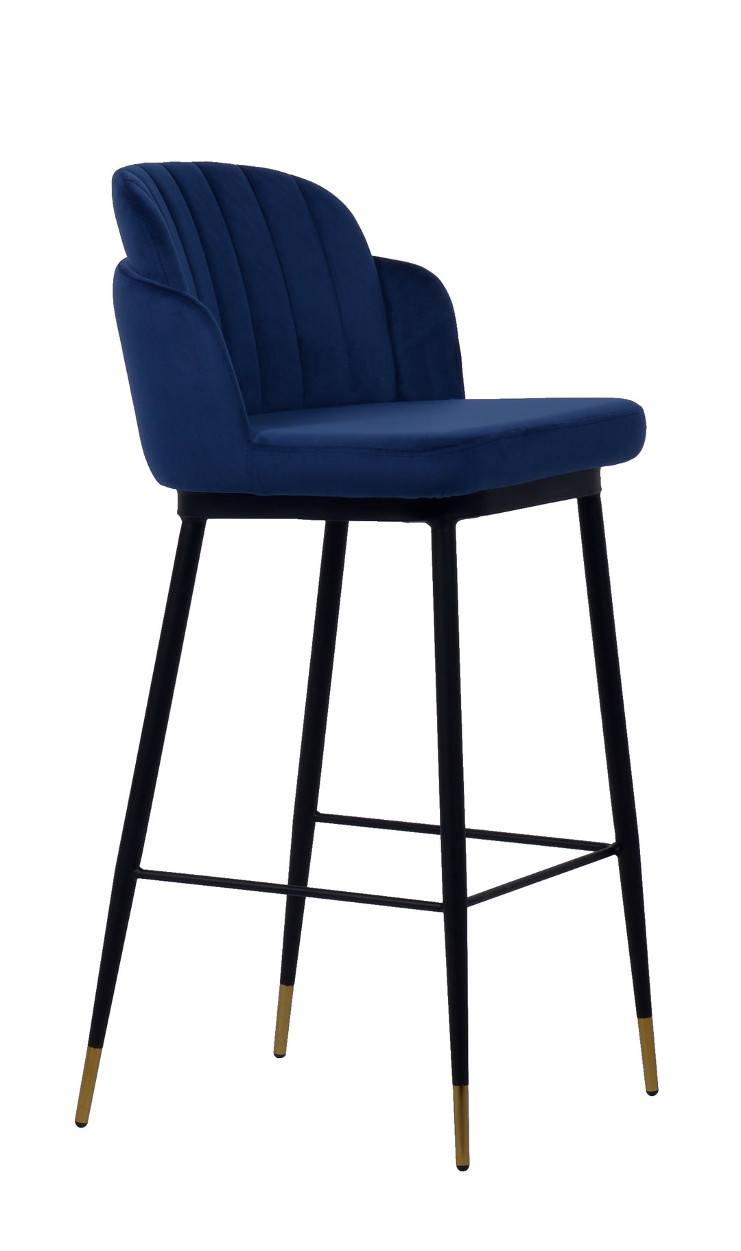 Talulah Bar Stool Navy Velvet - Future Classics Furniture