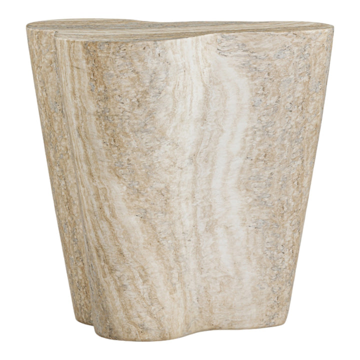 Wayva Side Table Travertine Finish - Future Classics Furniture