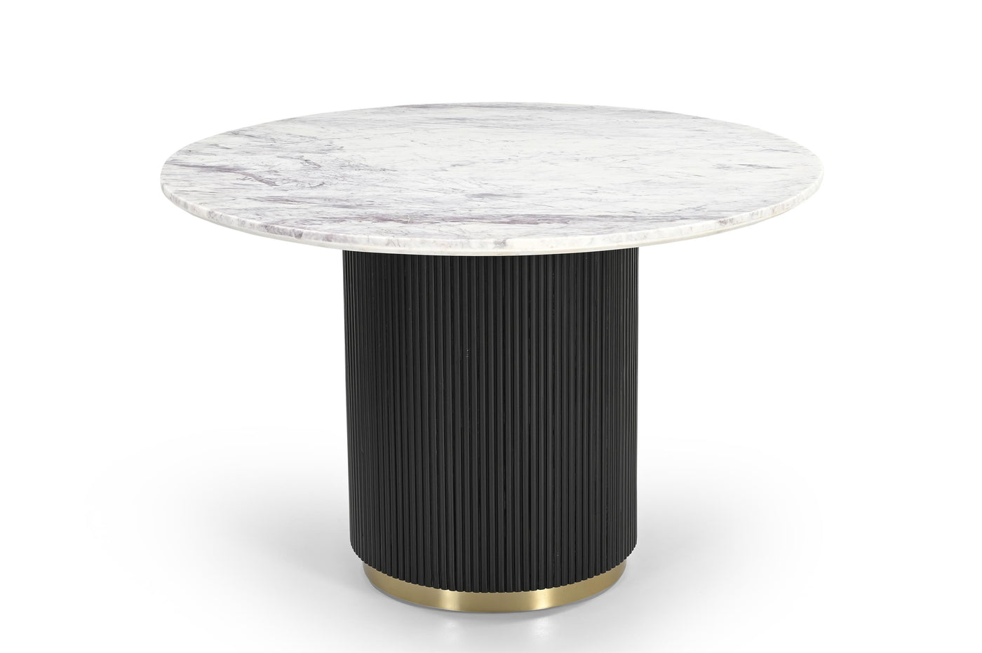 Hamptons Fluted Round Marble Dining Table - 1.2m - Future Classics Furniture
