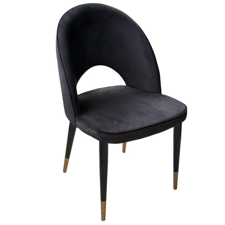Bourdain Dining Chair Black Velvet - Future Classics Furniture