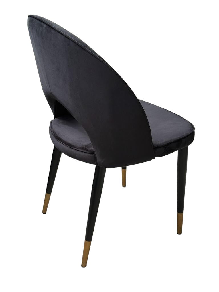 Bourdain Dining Chair Black Velvet - Future Classics Furniture