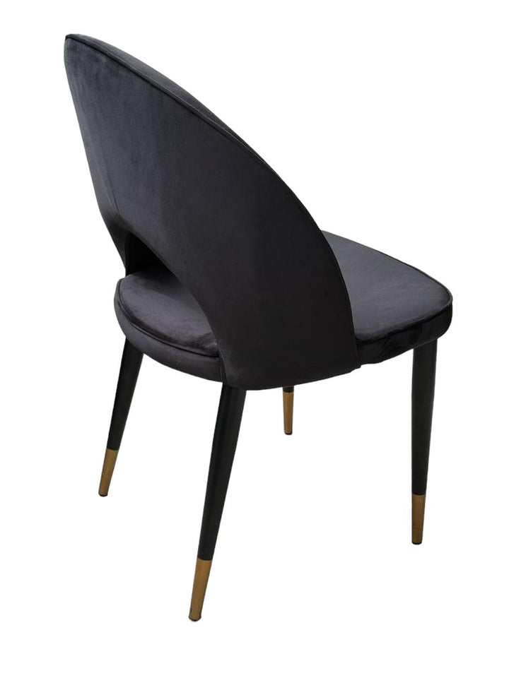 Bourdain Dining Chair Black Velvet - Future Classics Furniture