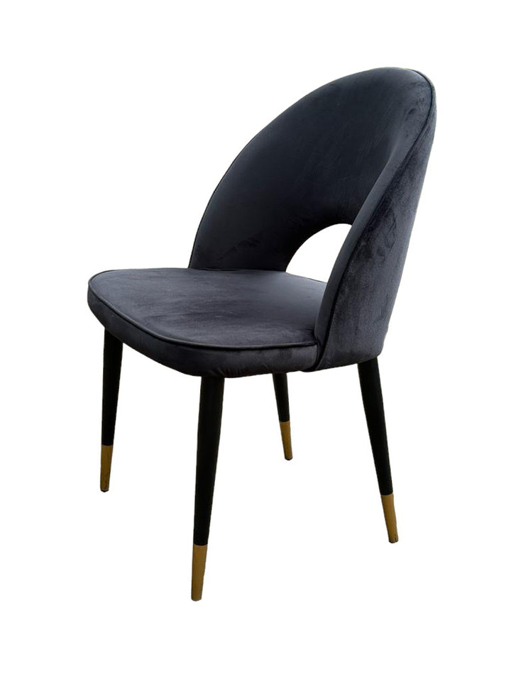 Bourdain Dining Chair Black Velvet - Future Classics Furniture